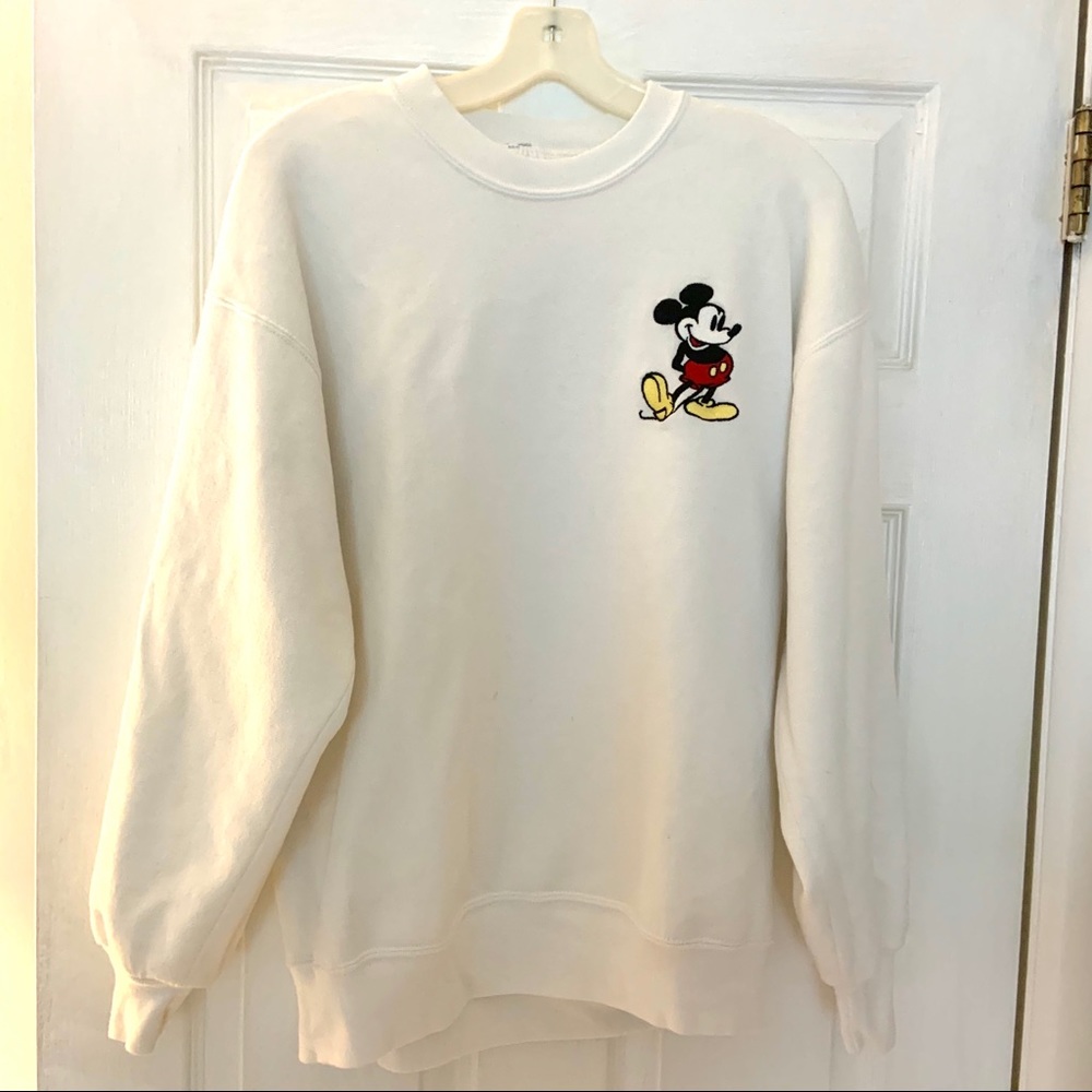 Mickey Mouse white sweatshirt